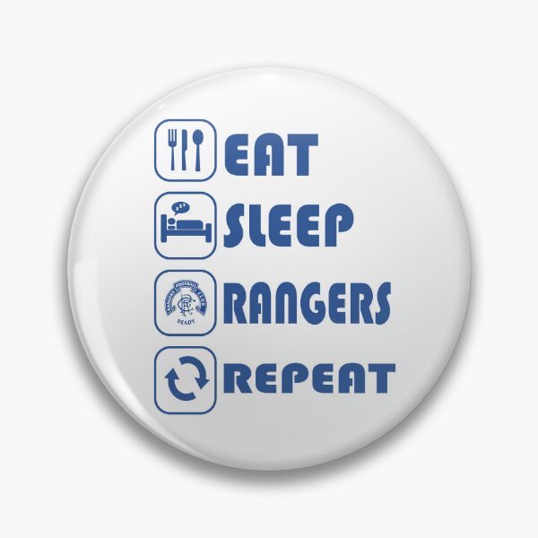 Item preview, Eat Sleep Football Repeat! Rangers Fan Art Work, Football Fan Gift  designed and sold by FootyLocker.