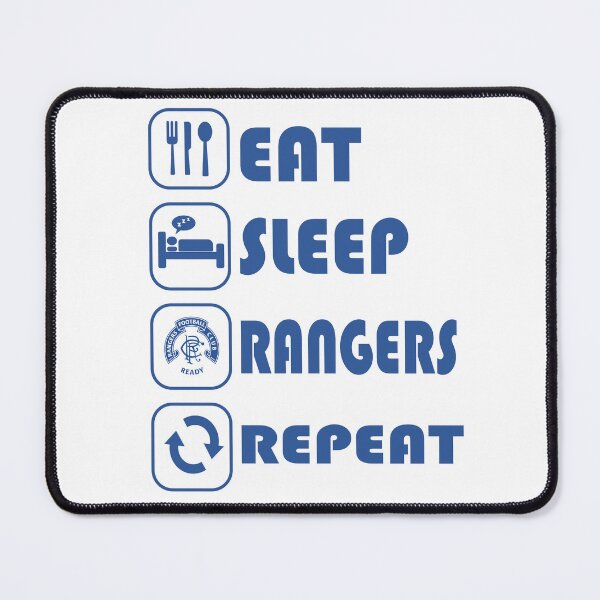 Item preview, Eat Sleep Football Repeat! Rangers Fan Art Work, Football Fan Gift designed and sold by FootyLocker.