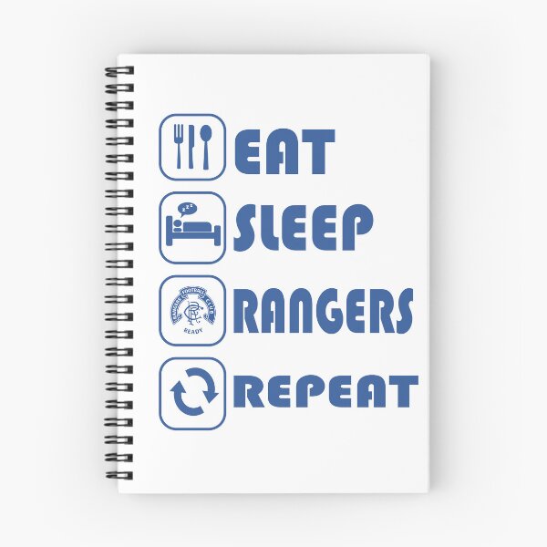 Item preview, Eat Sleep Football Repeat! Rangers Fan Art Work, Football Fan Gift  designed and sold by FootyLocker.
