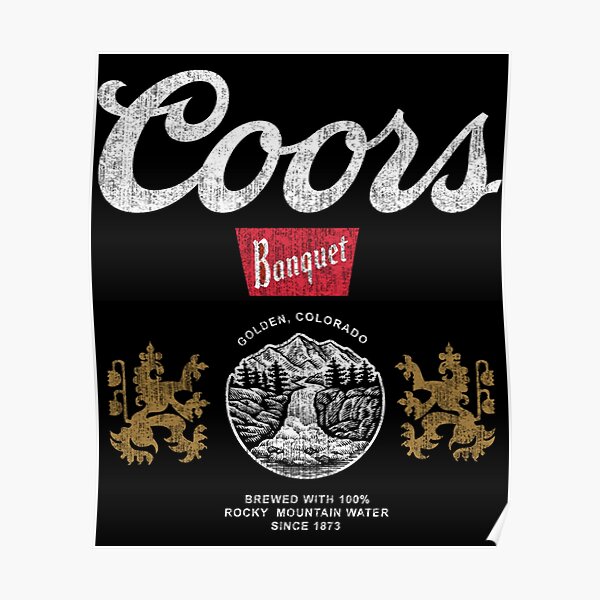 "Coors Banquet Golden Colorado Logo V1" Poster for Sale by