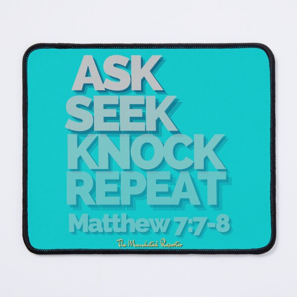 Item preview, Ask Seek, Knock Repeat - Turquoise Stone designed and sold by TheReporter1.
