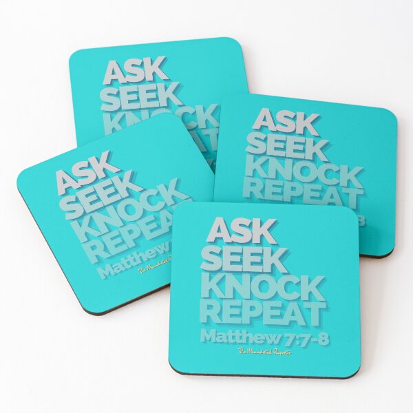 Item preview, Ask Seek, Knock Repeat - Turquoise Stone designed and sold by TheReporter1.