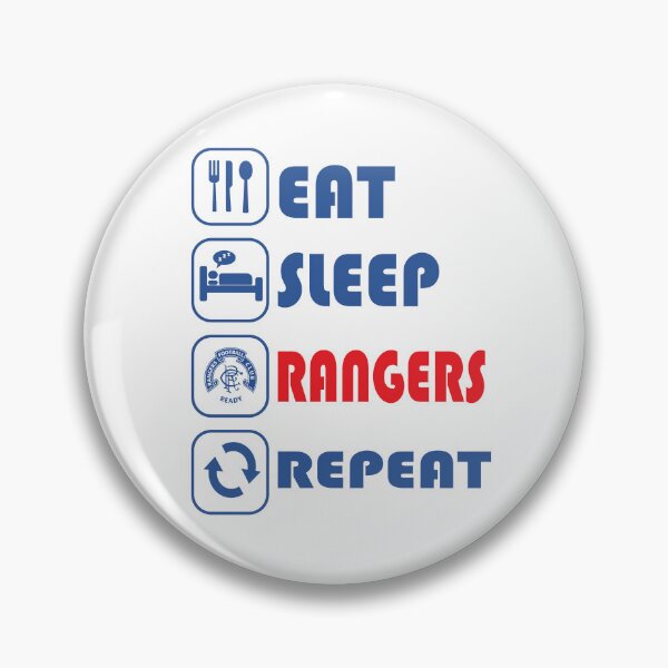 Item preview, Eat Sleep Football Repeat! Rangers Fan Art Work, Football Fan Gift  designed and sold by FootyLocker.