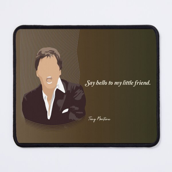 Item preview, Say Hello To My Little Friend - Tony Montana - Minimalist Movie Art - Action Horror Film Quote designed and sold by PopCultArcade.