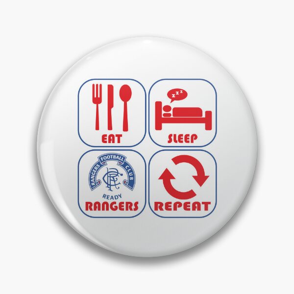 Item preview, Eat Sleep Football Repeat! Rangers Fan Art Work, Football Fan Art  designed and sold by FootyLocker.