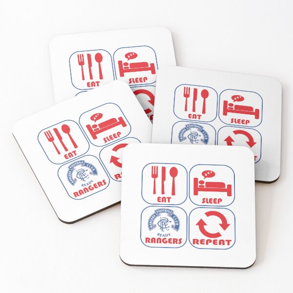 Item preview, Eat Sleep Football Repeat! Rangers Fan Art Work, Football Fan Art  designed and sold by FootyLocker.