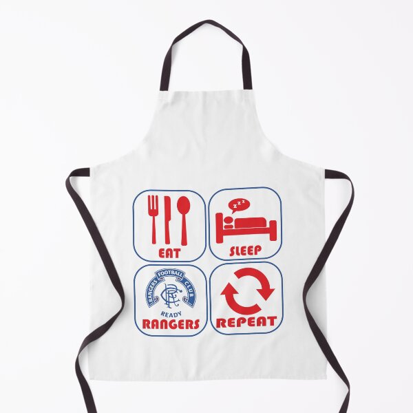 Item preview, Eat Sleep Football Repeat! Rangers Fan Art Work, Football Fan Art designed and sold by FootyLocker.