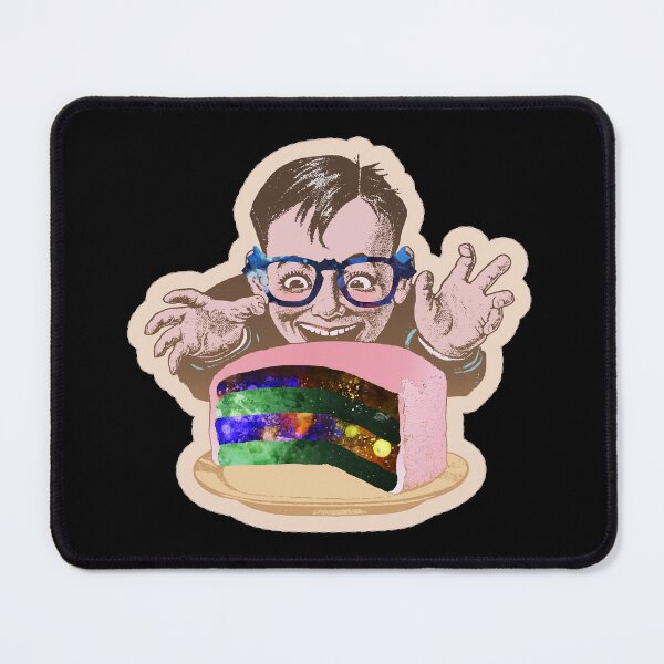 Item preview, Happy Kid with Space Cake - Borealis Rain Design for Cool Children T-shirts and other accessories designed and sold by Ridiculam Toga.