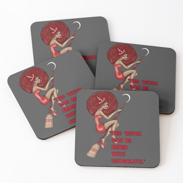Item preview, THIS WITCH CAN BE BRIBED WITH CHOCOLATE designed and sold by La Loca.