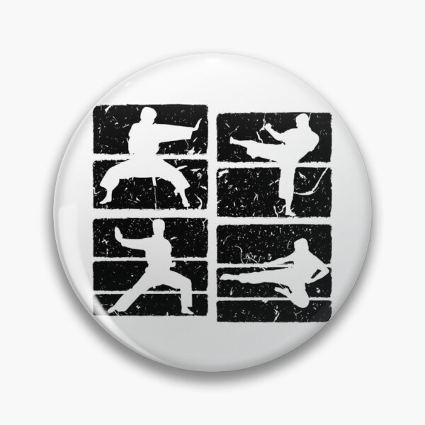 Item preview, Vintage Karate Silhouette Taekwondo Kick Martial Arts designed and sold by Trostberger.