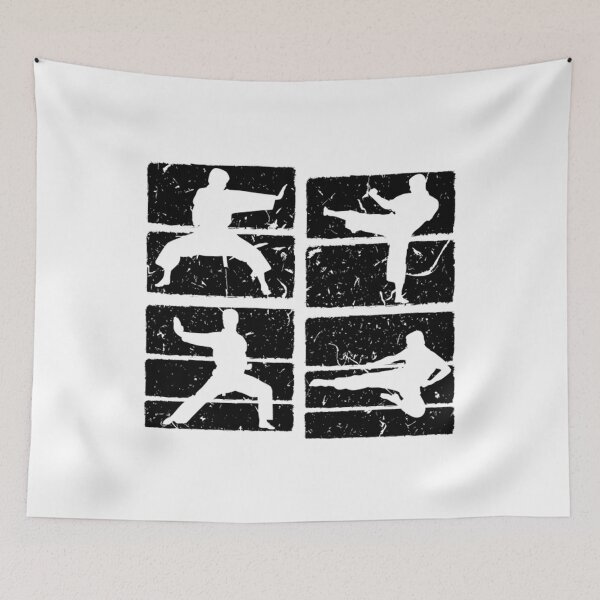 Item preview, Vintage Karate Silhouette Taekwondo Kick Martial Arts designed and sold by Trostberger.