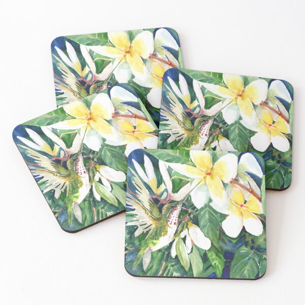 Item preview, Hummingbird and Plumeria designed and sold by surenart.