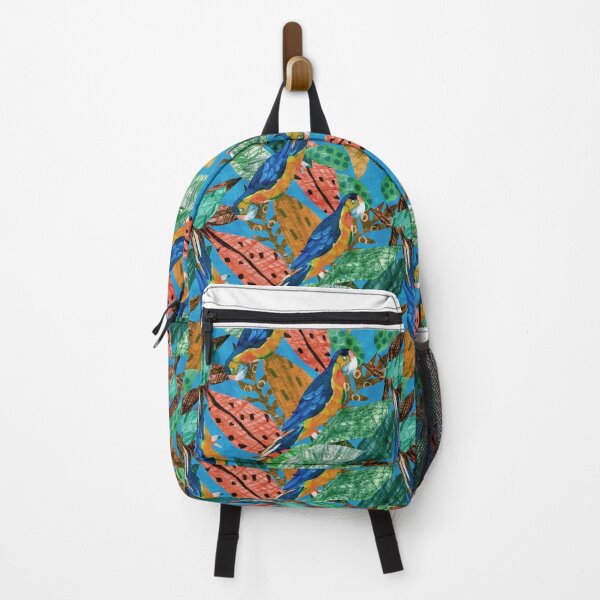 Item preview, artistic print with foliage and parrots designed and sold by RODRIGORo.