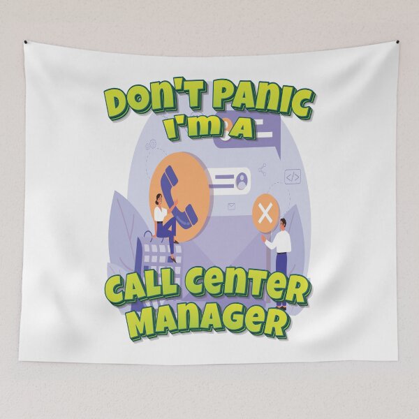 Item preview, Don't Panic I'm A Call Center Manager designed and sold by GoodVibesWX9.