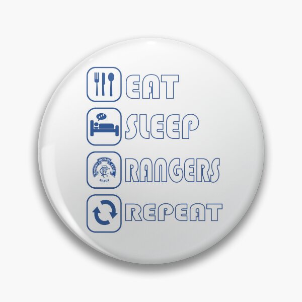 Item preview, Eat Sleep Football Repeat! Rangers Fan Art Work, Football Fan Gift  designed and sold by FootyLocker.