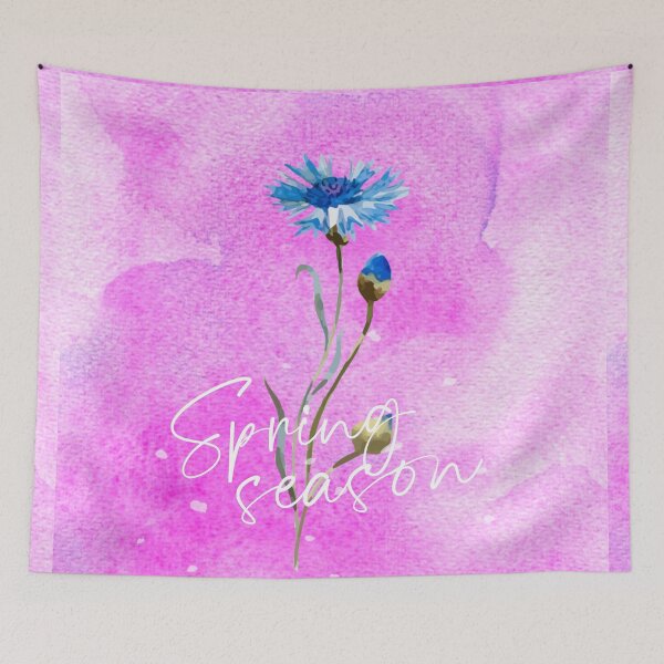Item preview, blue flower spring season designed and sold by zzzozzo.