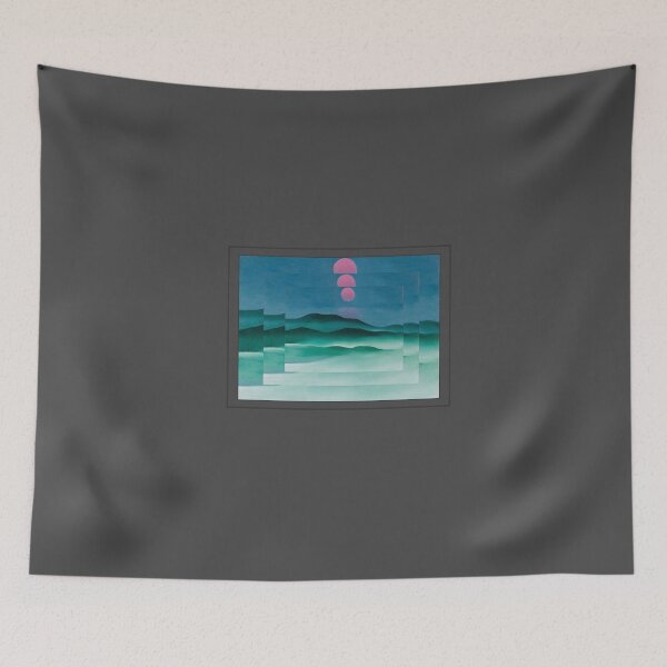Item preview, Georgia okeeffe pink moon over water designed and sold by angel ml.
