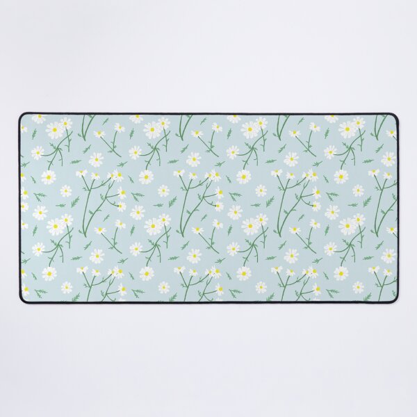 Item preview, german chamomile - ditsy print - summer flowers collection designed and sold by Lizzy Doe.