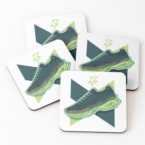 Item preview, Urban Sneaker Design for T-shirts & Stickers - Graffiti Style Green Theme Urban Sneaker designed and sold by YABODesigns.