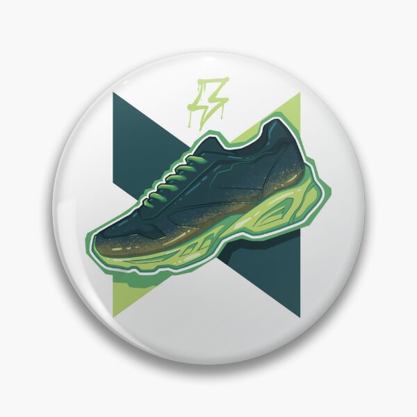 Item preview, Urban Sneaker Design for T-shirts & Stickers - Graffiti Style Green Theme Urban Sneaker designed and sold by YABODesigns.