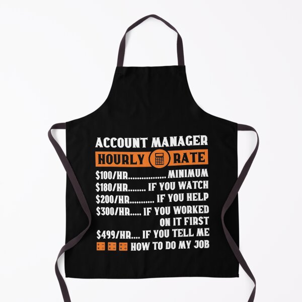 Item preview, Account Manager Hourly Rate: Funny Account Management Gift designed and sold by Adexyl.