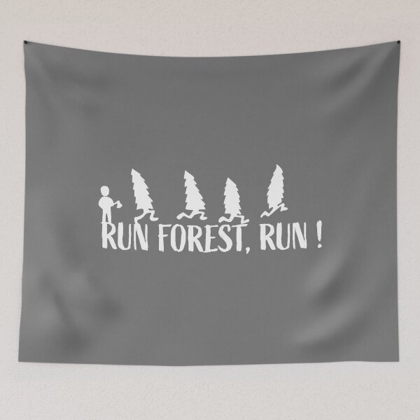 Item preview, Run Forest Run Funny Hiking Tshirt I Love Nature designed and sold by AdamKroen.