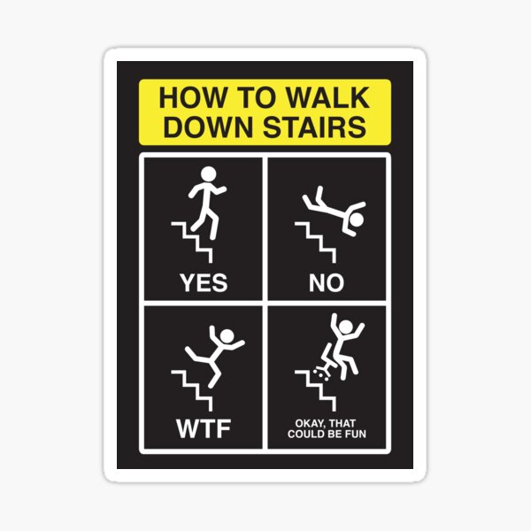 Funny Safety Stickers Redbubble