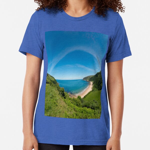 Kinnagoe Bay Panorama Tri-blend T-Shirt