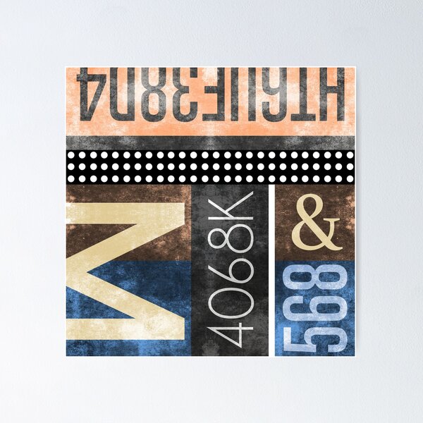 Item preview, Abstract Industrial Art - Typography designed and sold by Studio Grafiikka.