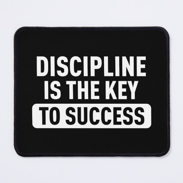 Item preview, Discipline is the Key to Sucess - Inspirational Quote (White) designed and sold by FilipeFerreira.