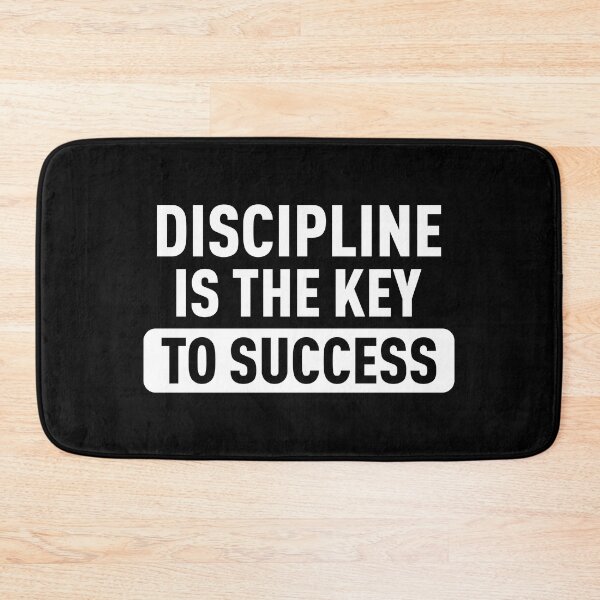 Item preview, Discipline is the Key to Sucess - Inspirational Quote (White) designed and sold by FilipeFerreira.
