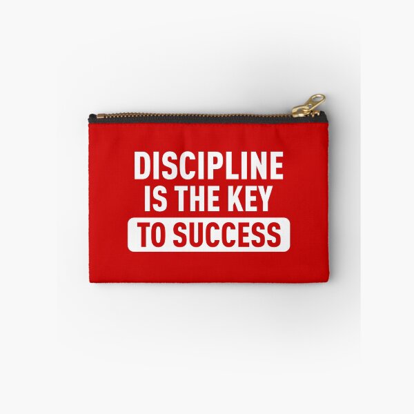 Item preview, Discipline is the Key to Sucess - Inspirational Quote (Red BG) designed and sold by FilipeFerreira.