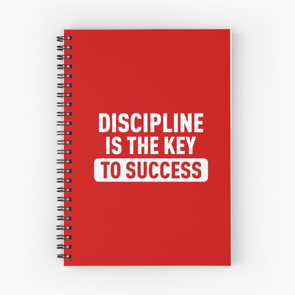 Item preview, Discipline is the Key to Sucess - Inspirational Quote (Red BG) designed and sold by FilipeFerreira.