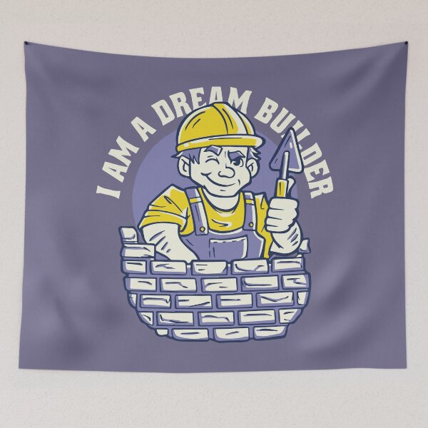 Item preview, Dream builder cartoon design designed and sold by Palteeshop.