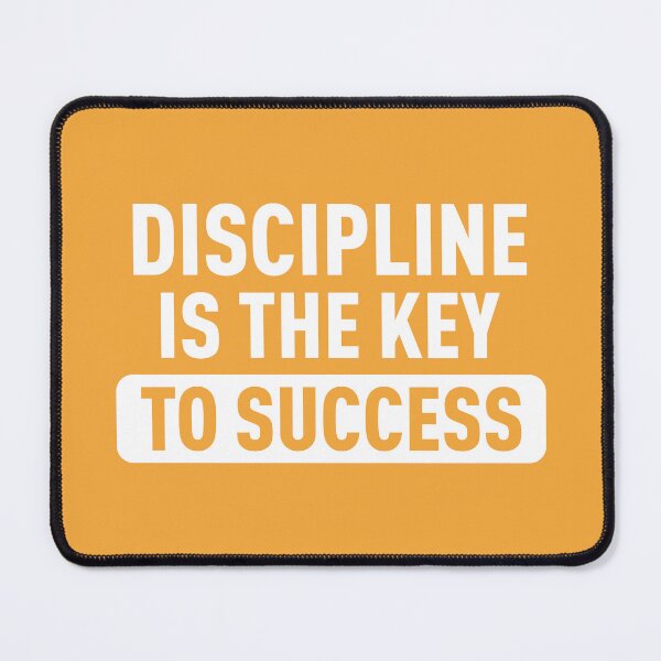 Item preview, Discipline is the Key to Sucess - Inspirational Quote (Orange BG) designed and sold by FilipeFerreira.