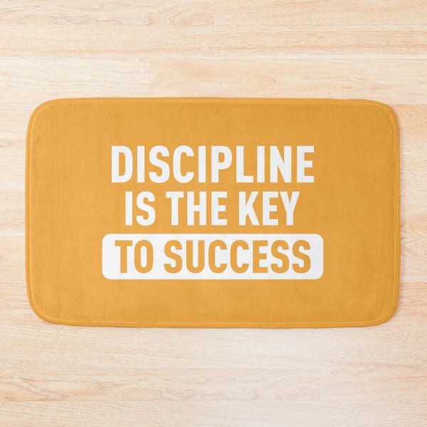 Item preview, Discipline is the Key to Sucess - Inspirational Quote (Orange BG) designed and sold by FilipeFerreira.