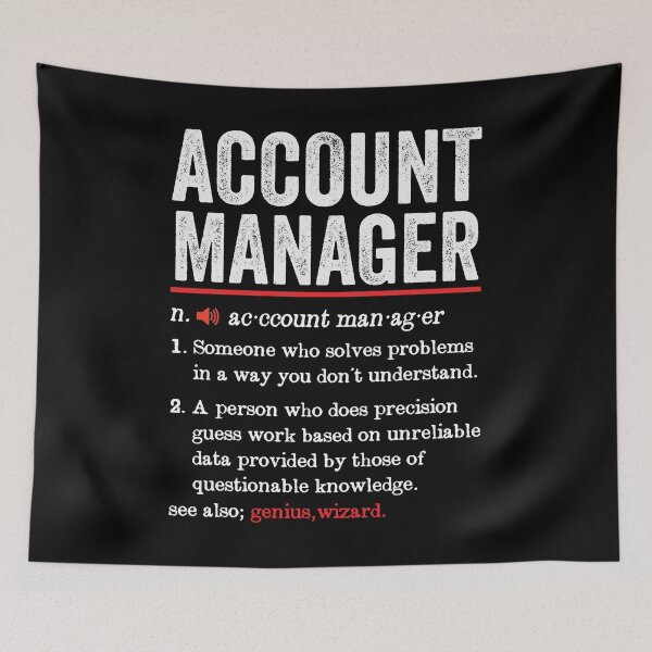 Item preview, Account Manager Funny Definition: Funny Account Management Gift designed and sold by Adexyl.