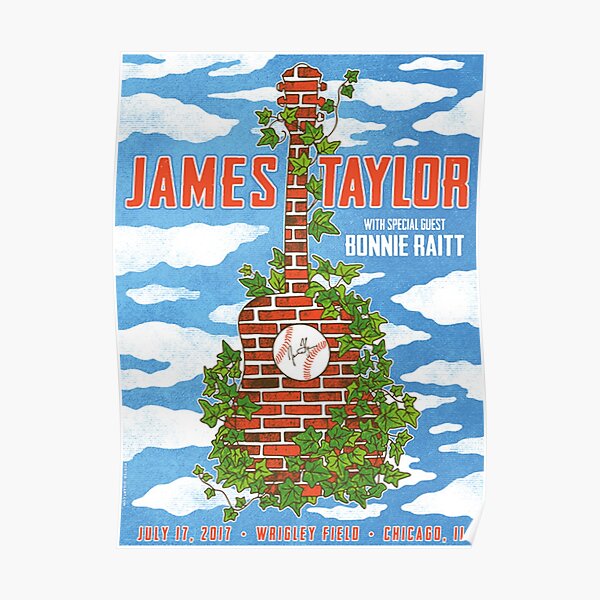 New james taylor Wrigley field July 17 2017 chicago T-Shirt black