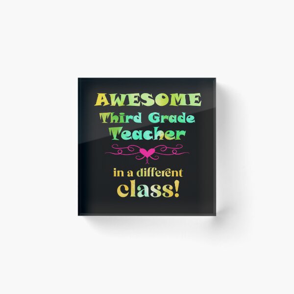 Item preview, AWESOME Third Grade Teacher in a different class designed and sold by captainpeter.