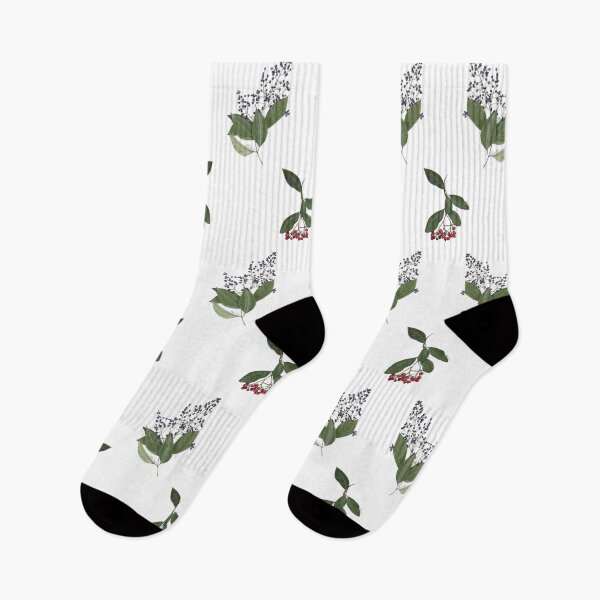Item preview, Watercolor illustration of Wild berry pattern - Ligustrum + Pyracantha designed and sold by Malu-Iriarte.