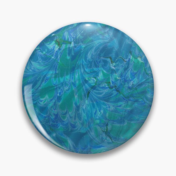 Item preview, blue and green double marbled moire design designed and sold by Jessica Goulty.