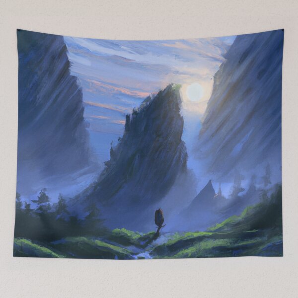 Item preview, Traveler walking alone on the mountains designed and sold by Parag's Travel Shop.