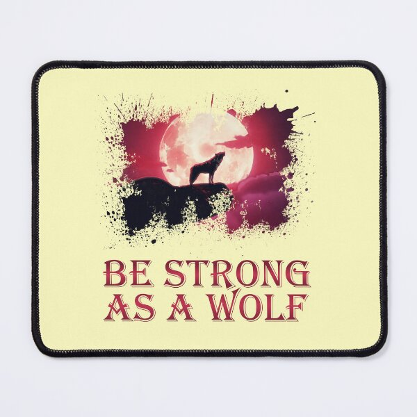 Item preview, Be strong as a wolf | full moon | bloody night  designed and sold by bemenmaher.