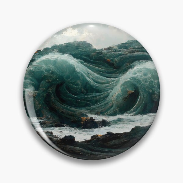 Item preview, Ocean Waves Hitting Rocks designed and sold by john-ess.