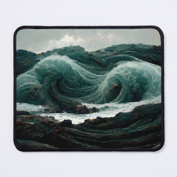 Item preview, Ocean Waves Hitting Rocks designed and sold by john-ess.