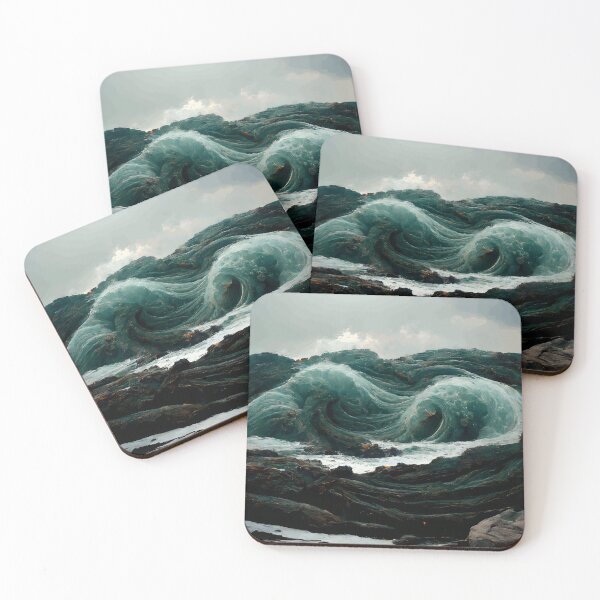 Item preview, Ocean Waves Hitting Rocks designed and sold by john-ess.