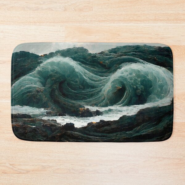 Item preview, Ocean Waves Hitting Rocks designed and sold by john-ess.