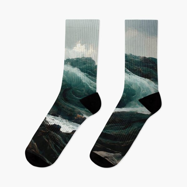 Item preview, Ocean Waves Hitting Rocks designed and sold by john-ess.