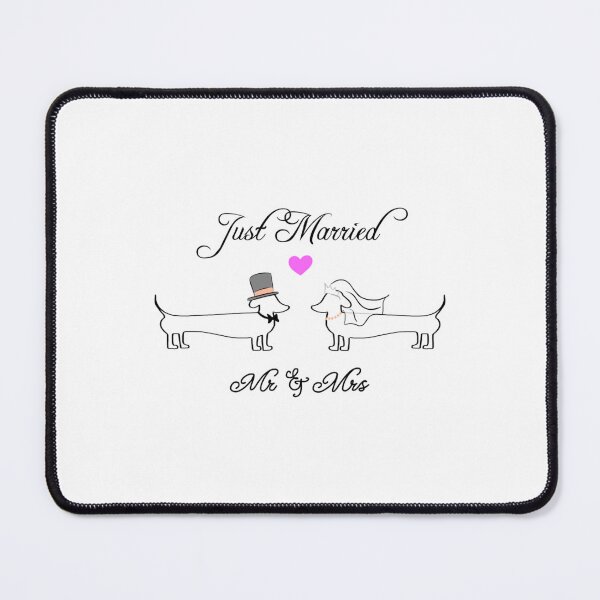 Item preview, Congratulations  Just Married (Dachshund, Sausage Dog)   designed and sold by AlpTeeDesigns.