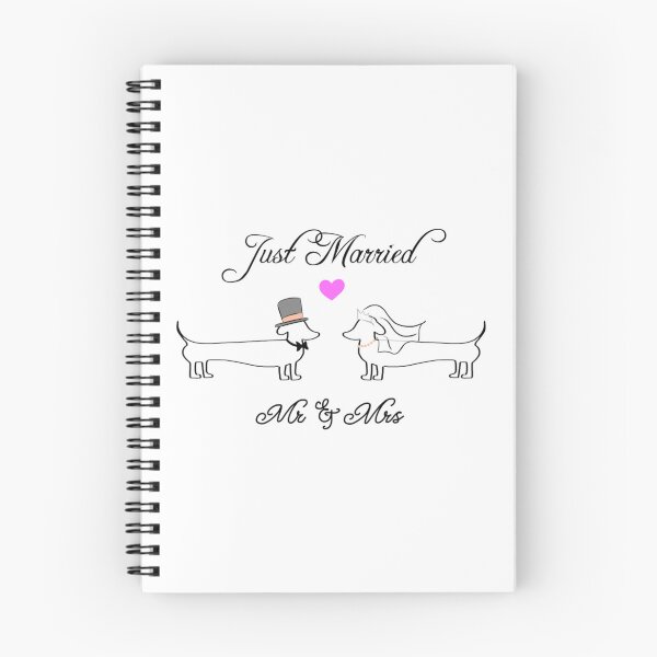 Item preview, Congratulations  Just Married (Dachshund, Sausage Dog)   designed and sold by AlpTeeDesigns.